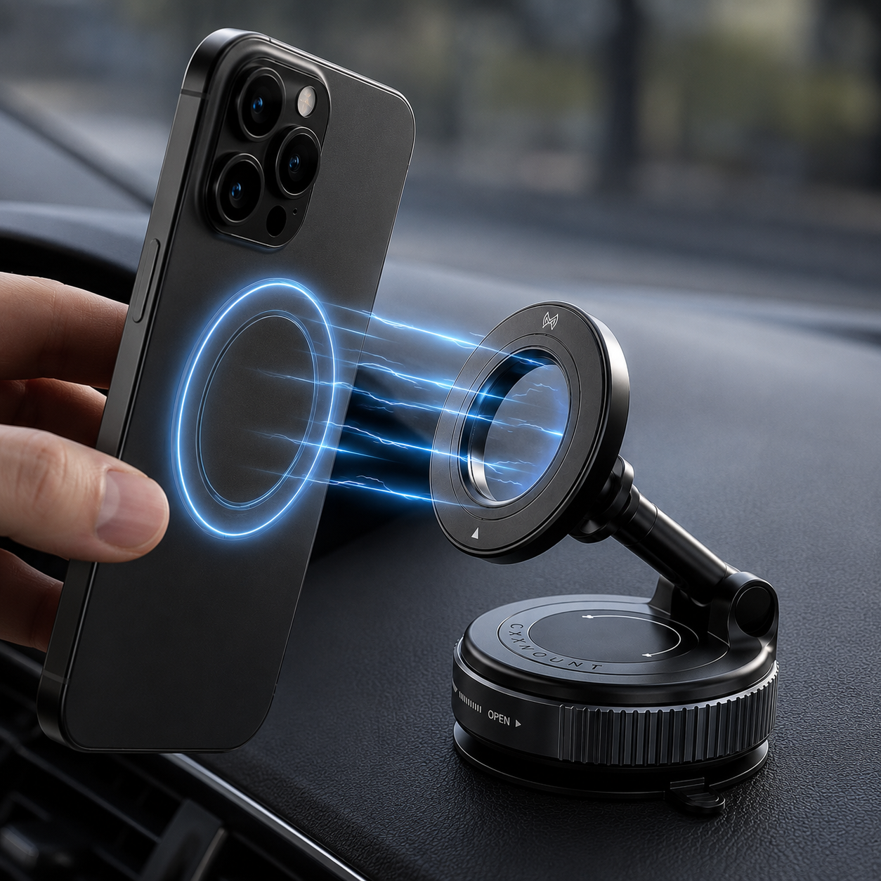 Kraftfäst-Håller mobilen där livet händer