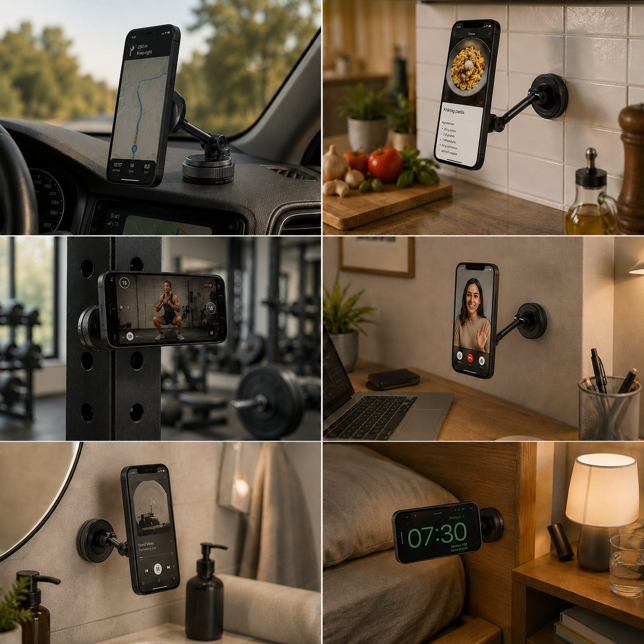 Kraftfäst-Håller mobilen där livet händer